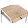 2 tabulu komplekts Home ESPRIT Brūns Sudrabains Dabisks Tērauds Mango koks 45,5 x 41 x 66,5 cm