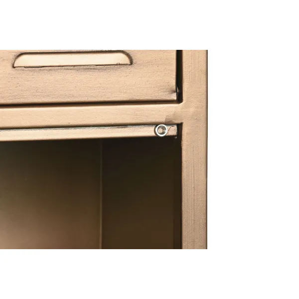 Тумба с ящиками Home ESPRIT Позолоченный Металл Loft 40 x 34 x 139 cm