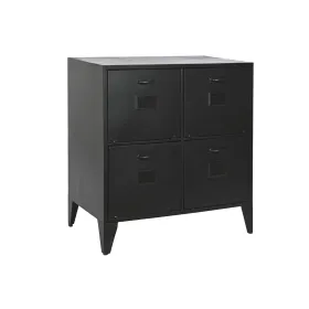 Lipasto Home ESPRIT Musta Metalli Loft 75 x 45 x 80 cm