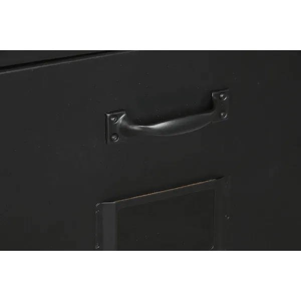 Komoda Home ESPRIT Juoda Metalinis Loft 75 x 45 x 80 cm