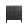 Тумба с ящиками Home ESPRIT Чёрный Металл Loft 75 x 45 x 80 cm