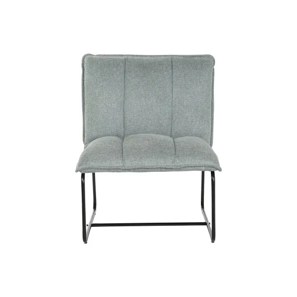 atzveltnes krēsls Home ESPRIT Melns Zaļš Metāls 66 x 71 x 77 cm