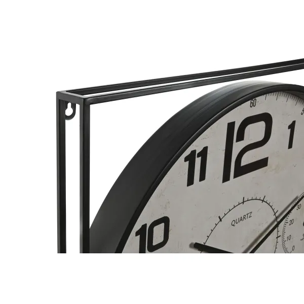 Sieninis laikrodis Home ESPRIT Balta Juoda Metalinis Medžio MDF 62 x 6 x 65 cm (2 vnt.)