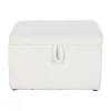 Bench Home ESPRIT White Polyester MDF Wood 60 x 60 x 36 cm