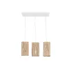 Pakabinamas apšvietimas Home ESPRIT Balta Natūralus Eukalipto mediena 50 W 20 x 20 x 40 cm
