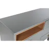 Komoda Home ESPRIT Mėlyna Pilka Natūralus polipropileno Medžio MDF 120 x 40 x 75 cm