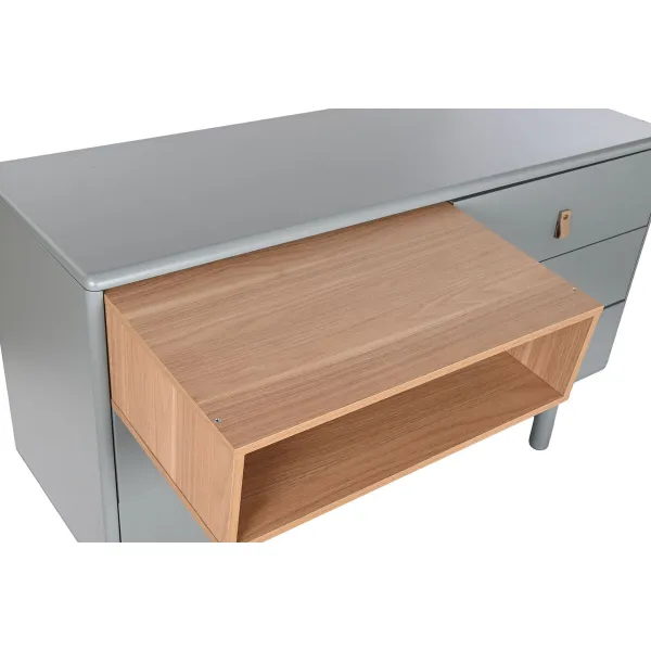 Komoda Home ESPRIT Mėlyna Pilka Natūralus polipropileno Medžio MDF 120 x 40 x 75 cm