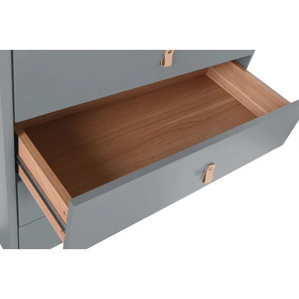 Lipasto Home ESPRIT Sininen Harmaa polypropeeni Puu MDF 80 x 40 x 117 cm