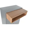 Lipasto Home ESPRIT Sininen Harmaa polypropeeni Puu MDF 80 x 40 x 117 cm