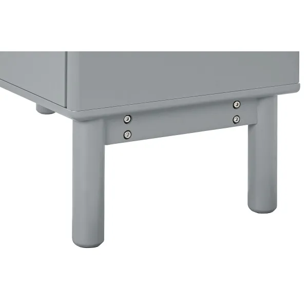 Kumode Home ESPRIT Zils Pelēks polipropilēns Koks MDF 80 x 40 x 117 cm