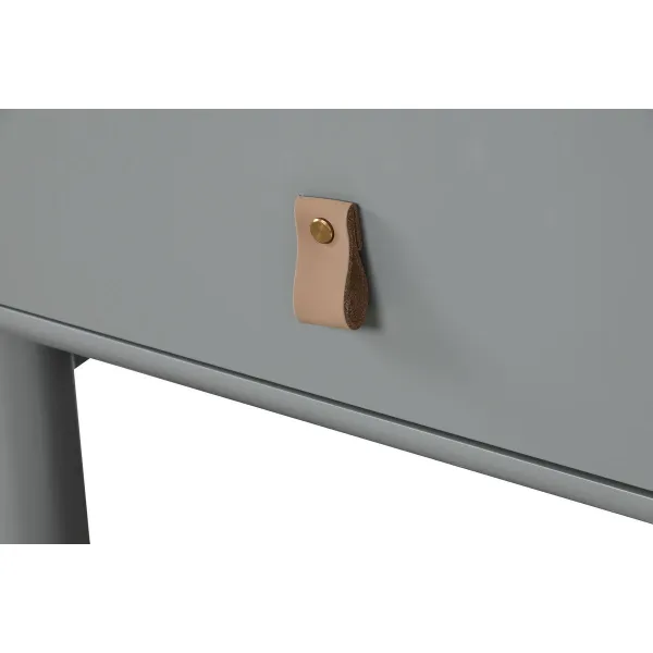 Yöpöytä Home ESPRIT Sininen Harmaa Luonnollinen Puu MDF 48 x 40 x 55 cm