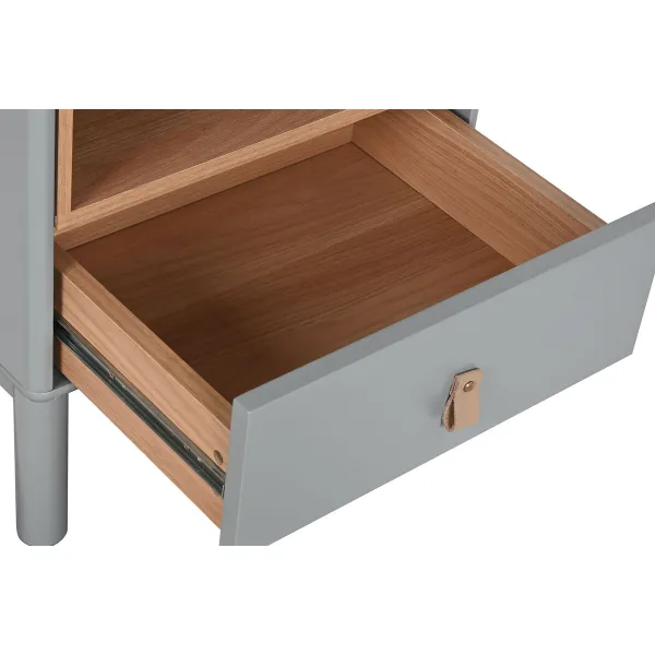 Ночной столик Home ESPRIT Синий Серый Натуральный Деревянный MDF 48 x 40 x 55 cm