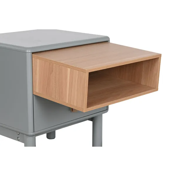 Ночной столик Home ESPRIT Синий Серый Натуральный Деревянный MDF 48 x 40 x 55 cm