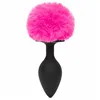 Anal plug Happy Rabbit Fuchsia Black/Pink