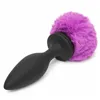 Anal plug Happy Rabbit Black Purple