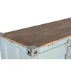 Cupboard Home ESPRIT Turquoise Sky blue 112 x 46 x 174 cm