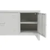 Televizoriaus baldai Home ESPRIT Balta Metalinis 120 x 40 x 58 cm