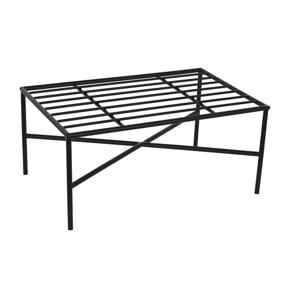 Jalkatuki Home ESPRIT Valkoinen Musta Metalli Kaupunki 75 x 50 x 45 cm