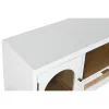 TV mēbeles Home ESPRIT Balts Stikls Paulovnijas koks 120 x 40 x 50 cm