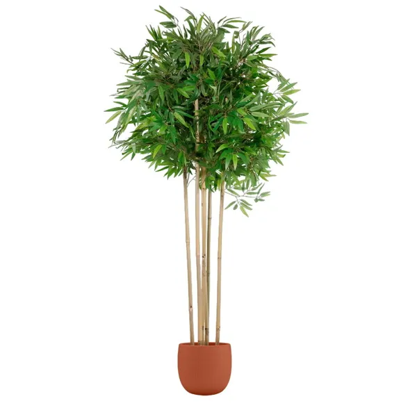Puut Home ESPRIT Polyesteri Bambu 80 x 80 x 180 cm