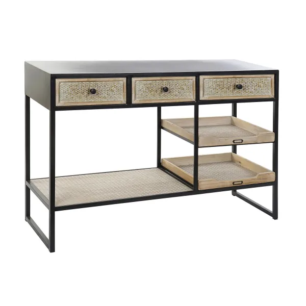Hallipöytä Home ESPRIT Ruskea Musta 120 x 38 x 80 cm