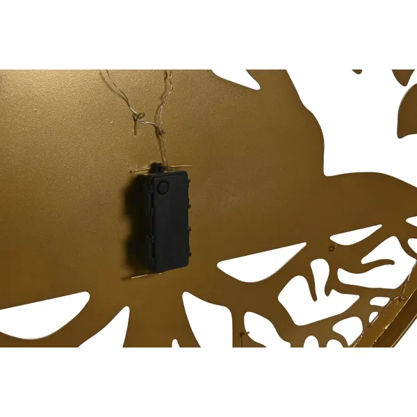Sienu dekors Home ESPRIT Melns Bronza Buda Austrumniecisks 100 x 1 x 100 cm (2 gb.)