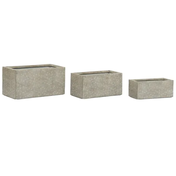 Sodinukas Home ESPRIT Rusvai gelsva Stiklo pluoštas Magnis 74,5 x 37,5 x 37,5 cm