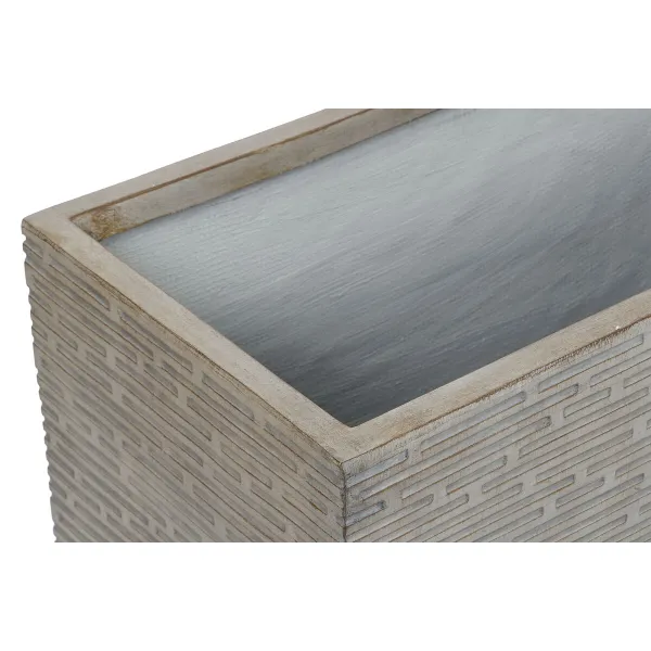 Sodinukas Home ESPRIT Rusvai gelsva Stiklo pluoštas Magnis 74,5 x 37,5 x 37,5 cm
