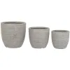 Набор кашпо Home ESPRIT Бежевый Стекловолокно магний 45 x 45 x 43 cm (3 штук)