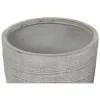 Set of Planters Home ESPRIT Beige Fibreglass Magnesium 45 x 45 x 43 cm (3 Units)