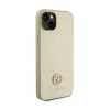Guess 4G Strass Metal Logo - Case for iPhone 15 (Gold)