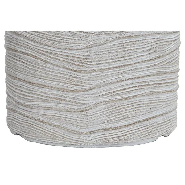 Set of Planters Home ESPRIT Beige Fibreglass Magnesium 44,5 x 44,5 x 44 cm (3 Units)