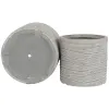 Set of Planters Home ESPRIT Beige Fibreglass Magnesium 44,5 x 44,5 x 44 cm (3 Units)
