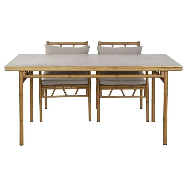 Garden furniture Home ESPRIT Beige 160 x 90 x 75 cm 83 cm (5 Kappaletta)