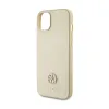 Guess 4G Strass Metal Logo - Case for iPhone 15 (Gold)