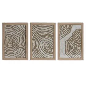 Trijų paveikslų rinkinys Home ESPRIT Popierius Stiklas 20 x 2 x 30 cm (3 Dalys)