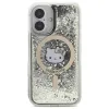 Hello Kitty Liquid Glitter Fever MagSafe - Case for iPhone 16 (black/gold)