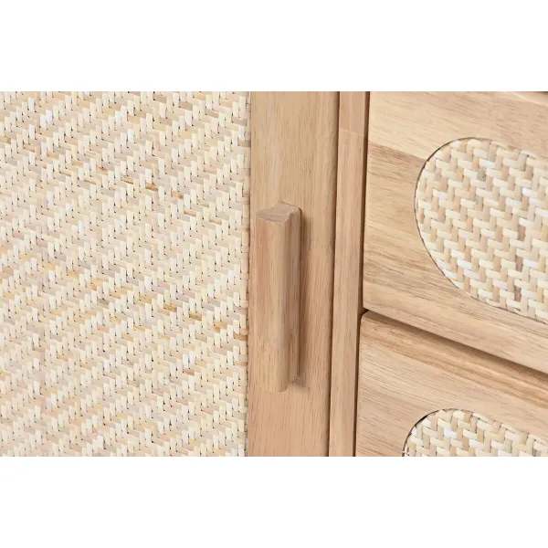 Indauja Home ESPRIT Natūralus Metalinis Rotangas Kaučiukmedžio mediena 73,5 x 35 x 78 cm
