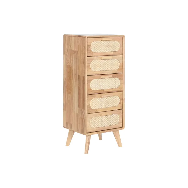 Komoda Home ESPRIT Natūralus Metalinis Kaučiukmedžio mediena 40 x 30 x 78 cm