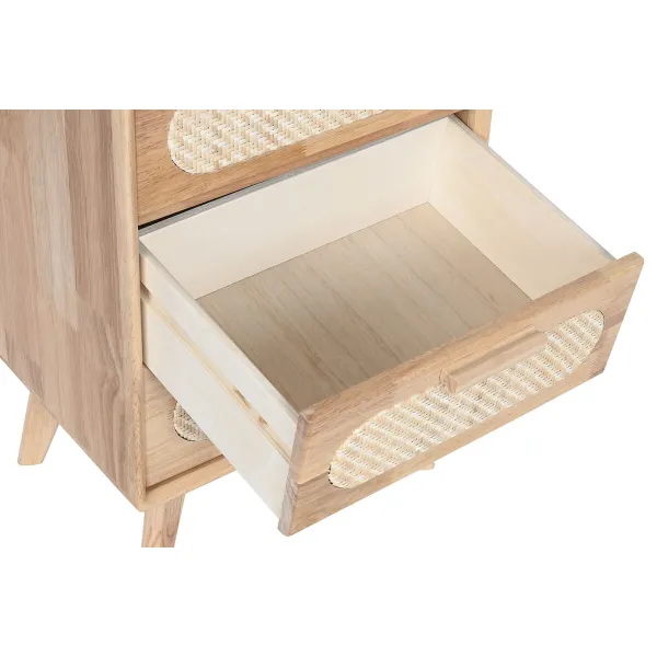 Chest of drawers Home ESPRIT Natural Metal Rubber wood 40 x 30 x 78 cm