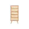 Chest of drawers Home ESPRIT Natural Metal Rubber wood 40 x 30 x 78 cm