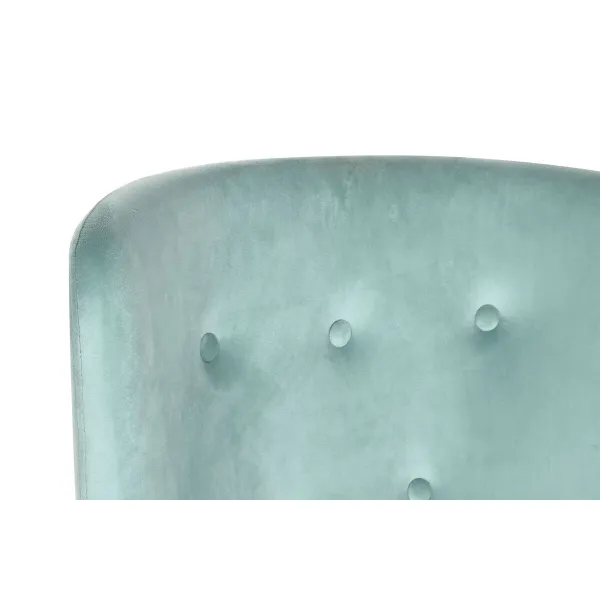 Siūbuojanti kėdė Home ESPRIT Juoda Dangaus mėlynumo Poliesteris Metalinis 68 x 90 x 92 cm
