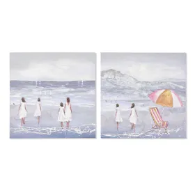 Drobė Home ESPRIT Drobė Medžio MDF 80 x 3 x 80 cm