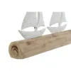 Decorative Figure Home ESPRIT White Natural Yachts Mediterranean 62 x 8,5 x 25,5 cm