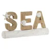 Koristehahmo Home ESPRIT Sea Valkoinen Luonnollinen Välimeren 47 x 8 x 24,5 cm