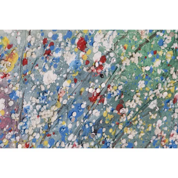 Canvas Home ESPRIT Canvas MDF Wood 120 x 3 x 60 cm