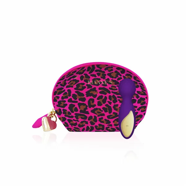 Wand Massager Lovely Leopard Mini Rianne S Pink Golden Purple