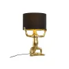 Desk lamp Home ESPRIT Black Golden Resin 50 W 220 V 31 x 28 x 50 cm (2 Units)