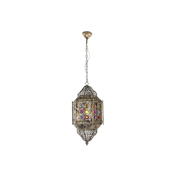 Pakabinamas apšvietimas Home ESPRIT Spalvotas Auksinis Metalinis 50 W 29 x 26 x 105 cm