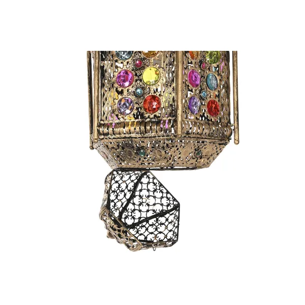 Pakabinamas apšvietimas Home ESPRIT Spalvotas Auksinis Metalinis 50 W 29 x 26 x 105 cm